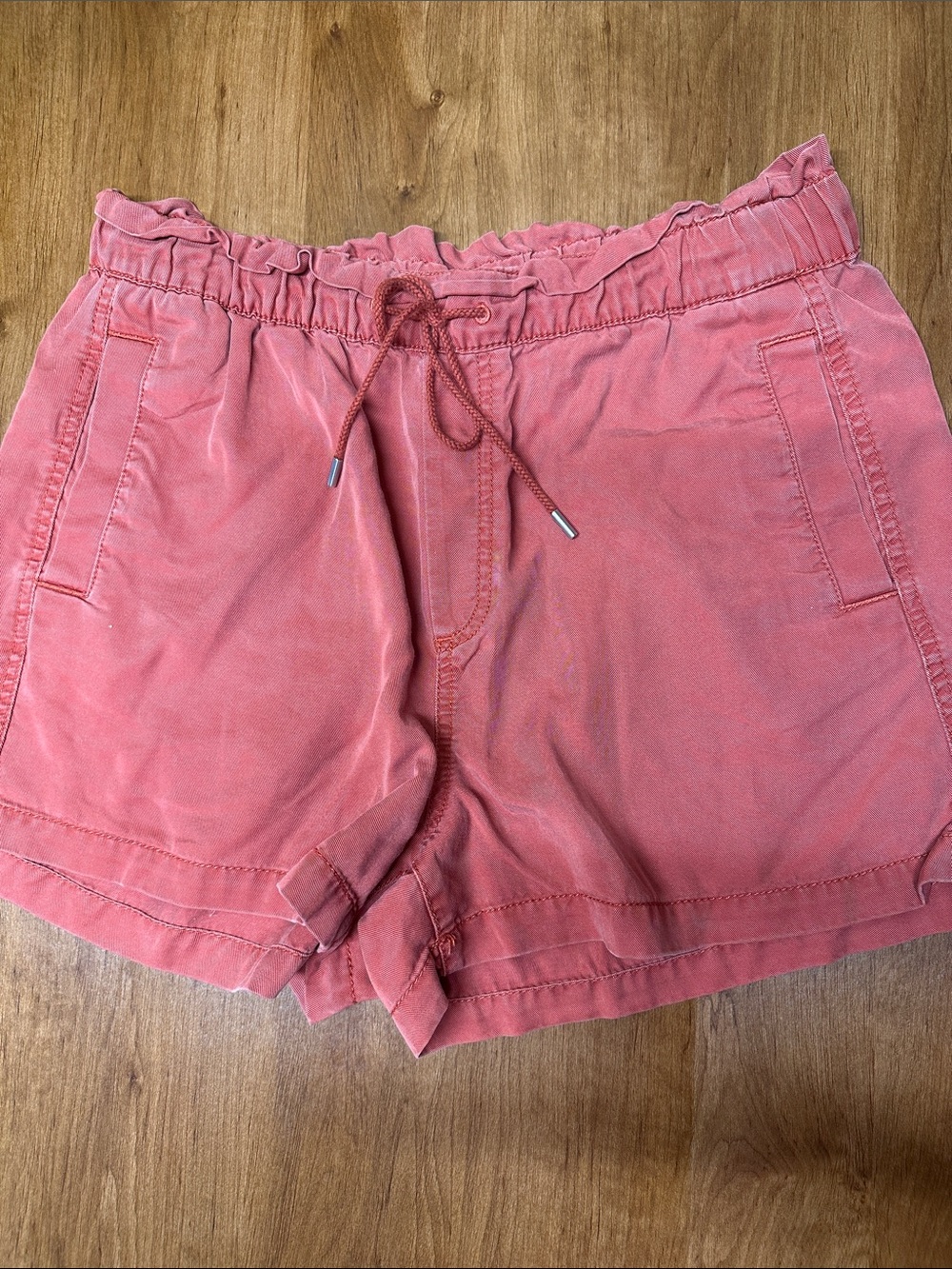 LOFT Coral Drawstring Cotton Shorts size M